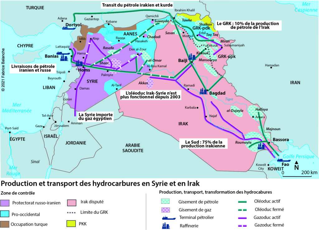 Les hydrocarbures en Syrie et en Irak
