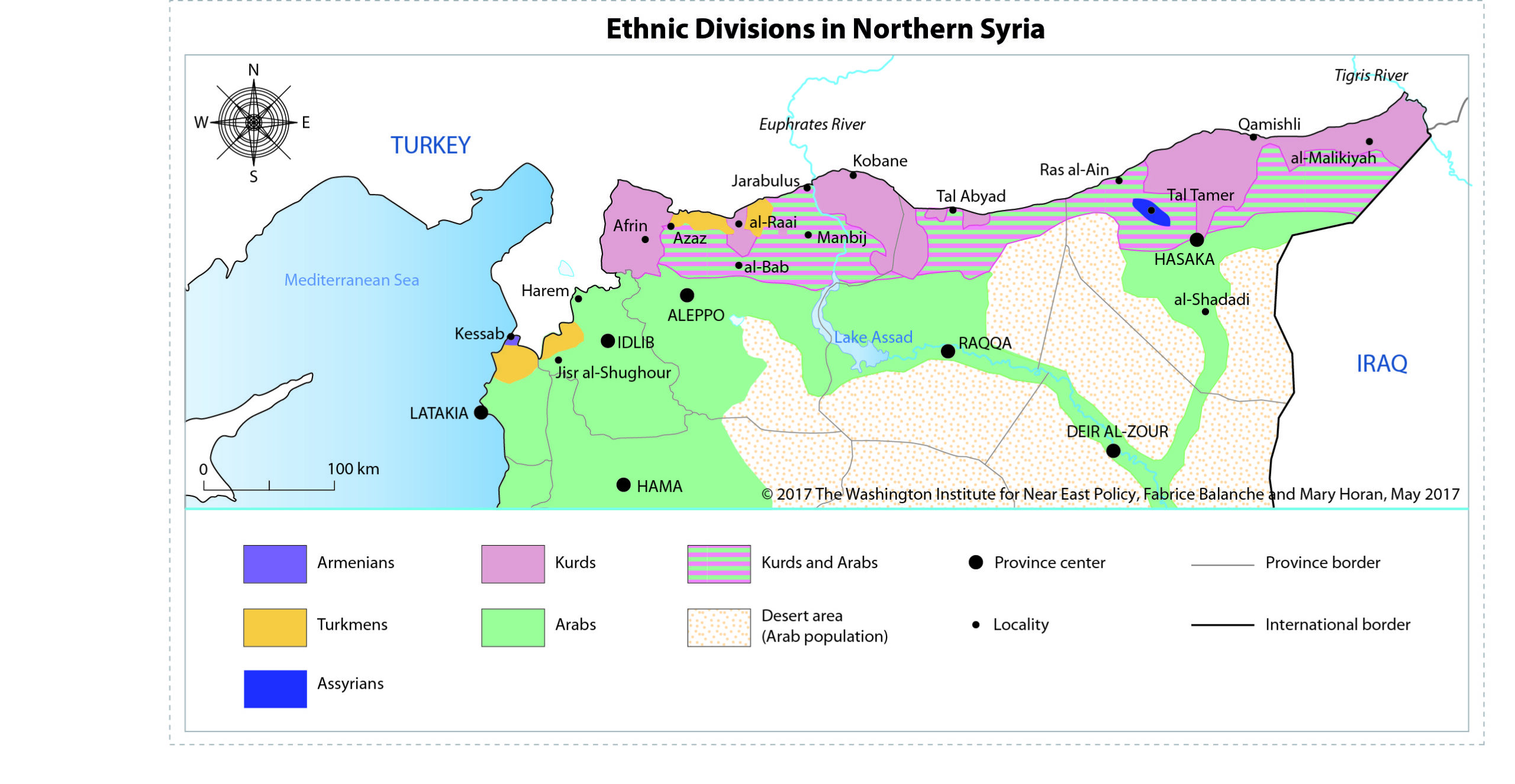 Ethnic divisions Northern Syria