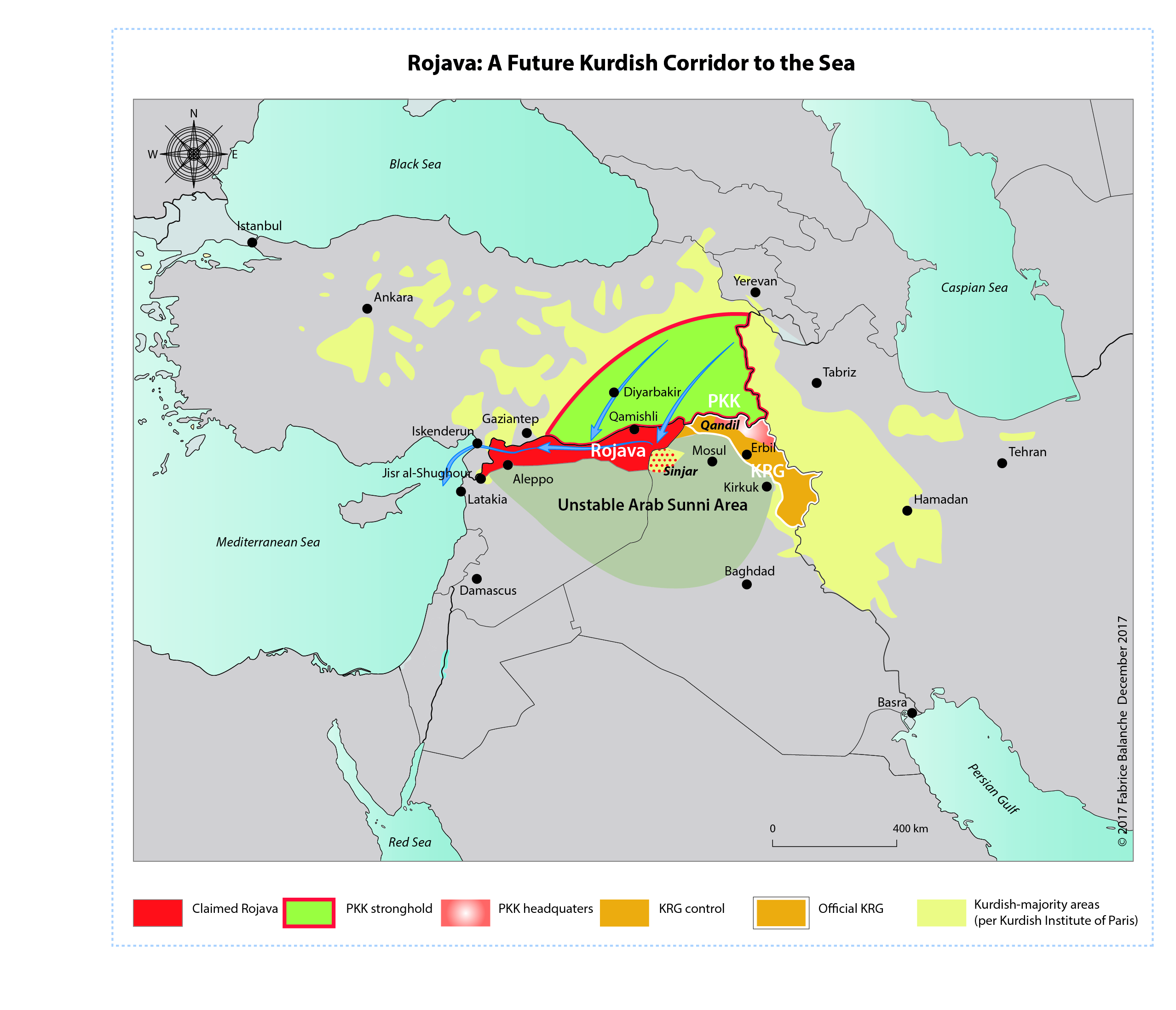 Future regional Kurdish corridor-Fabrice Balanche
