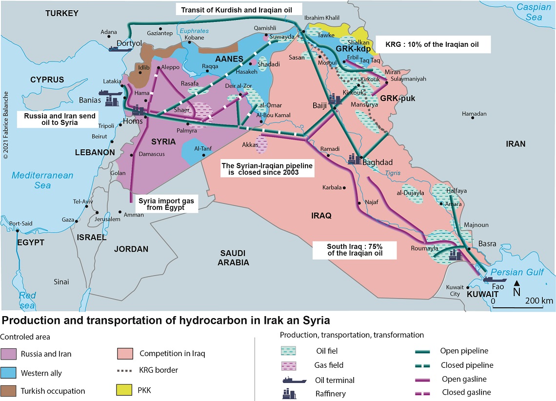 Hydrocarbon in Syria and Iraq - Fabrice Balanche