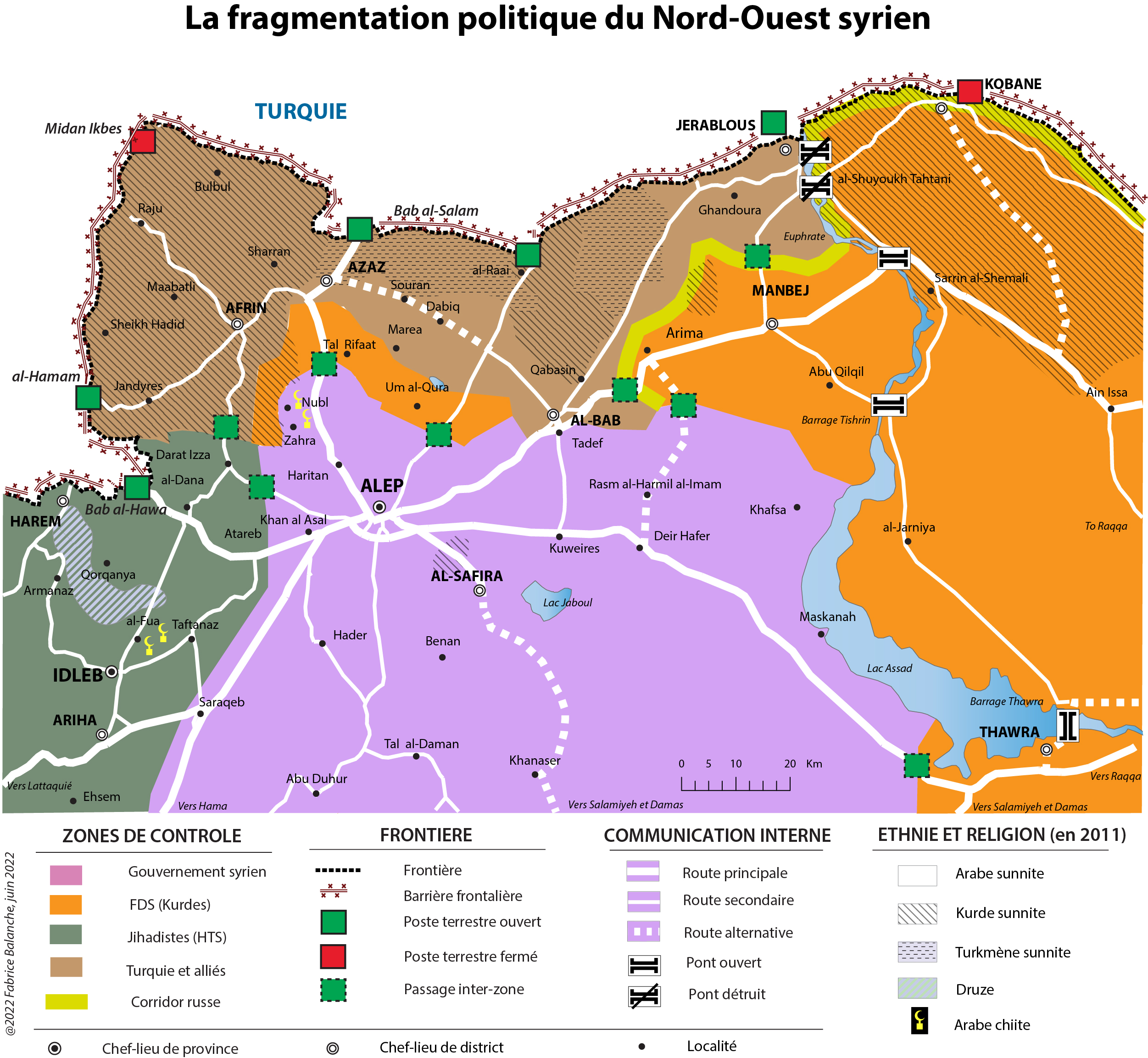 La fragmentation politique du Nord-Ouest syrien Fabrice Balanche