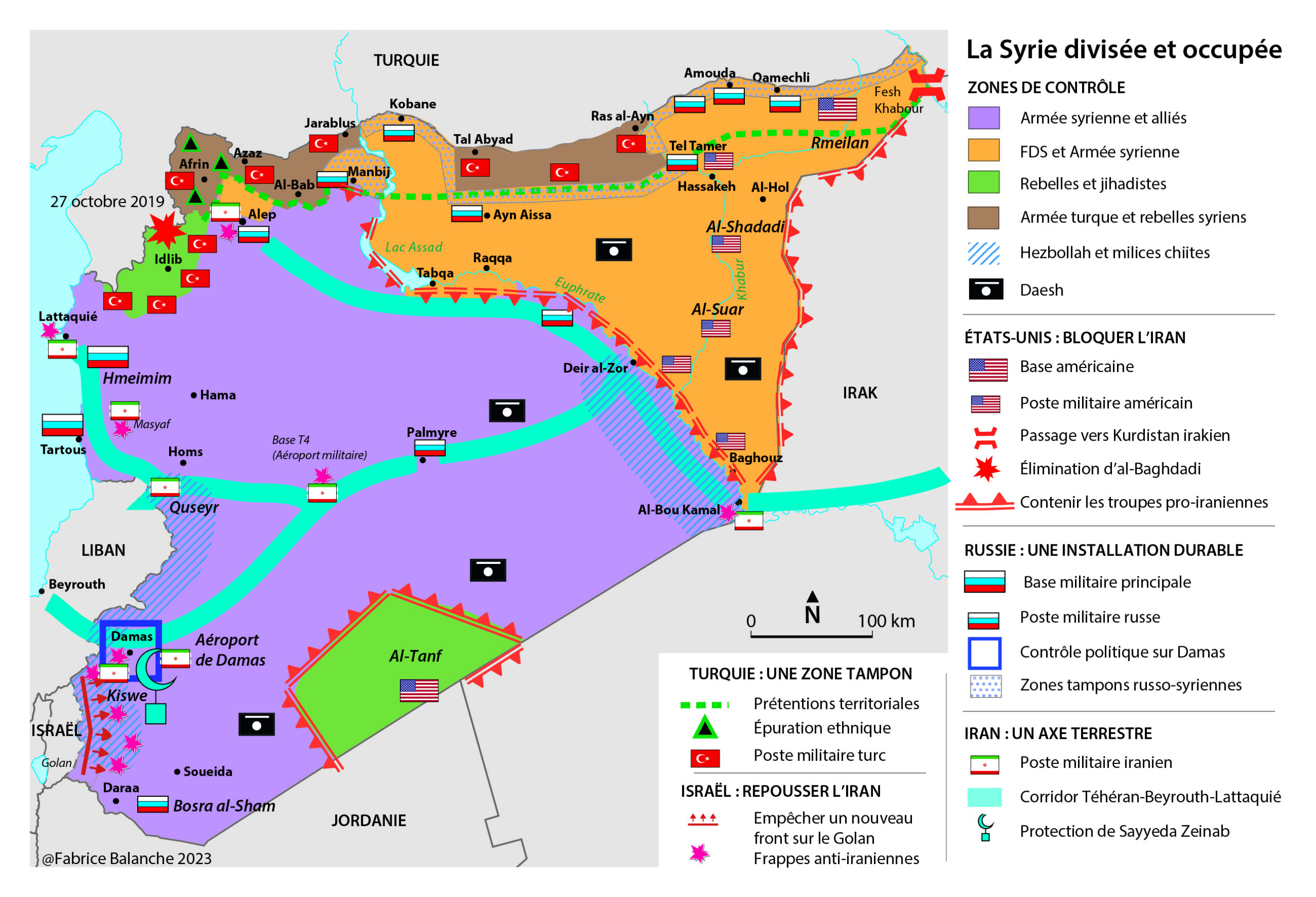 La Syrie divisée et occupée - Fabrice Balanche