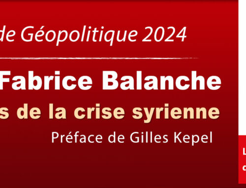 Fabrice Balanche, winner of the 11th edition of the Geopolitics Book Prize