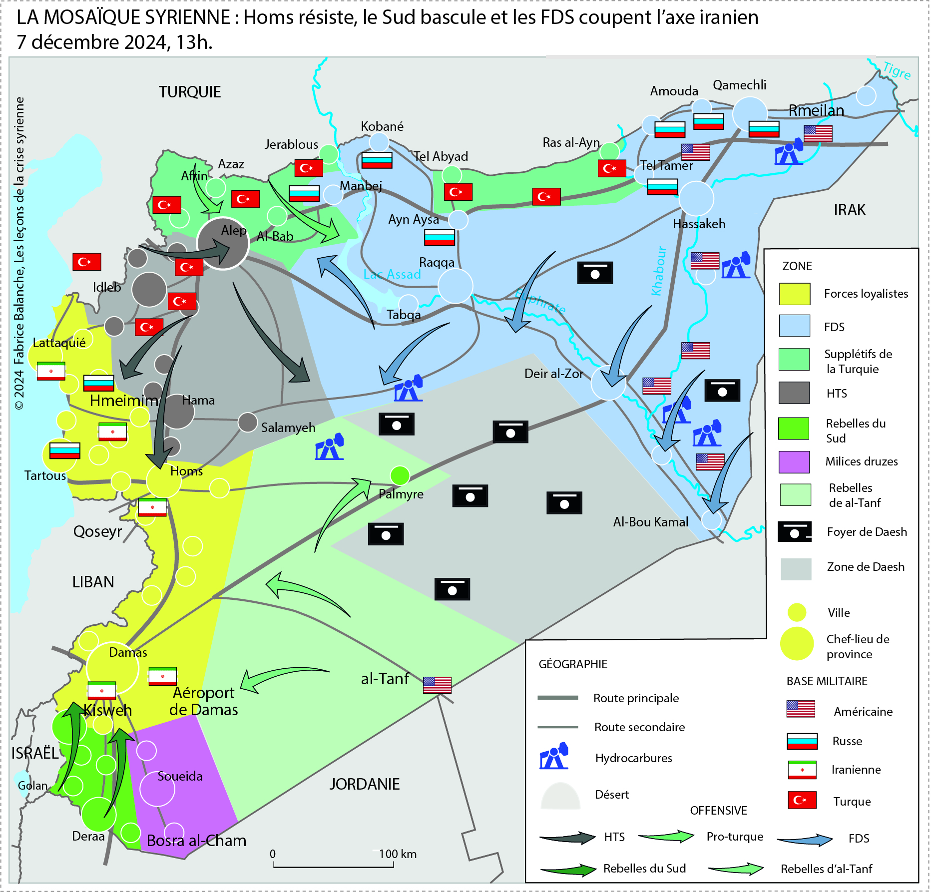 La mosaïque syrienne 7 décembre 2024 Fabrice Balanche