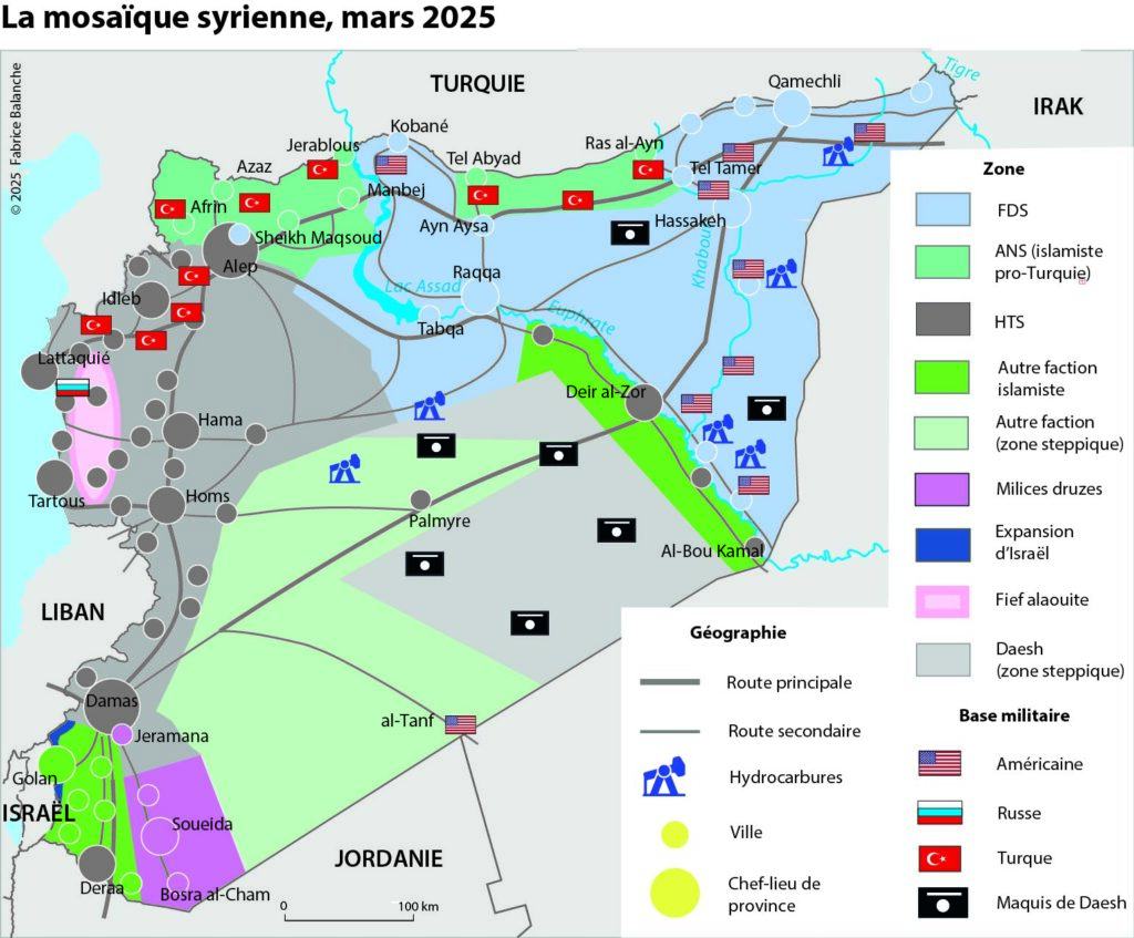 La mosaïque syrienne-mars 2025 Fabrice Balanche