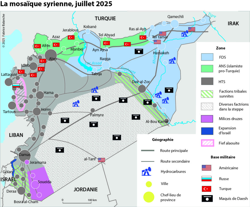 La mosaïque syrienne, juillet 2025, Fabrice Balanche