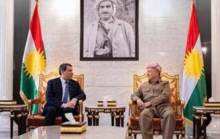 Mazloum et Massoud Barzani