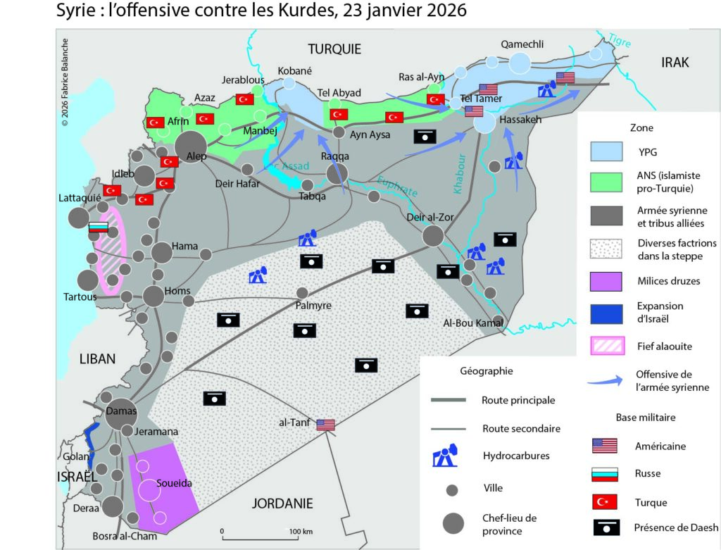 L'offensive contre les Kurdes 23 janvier 2026