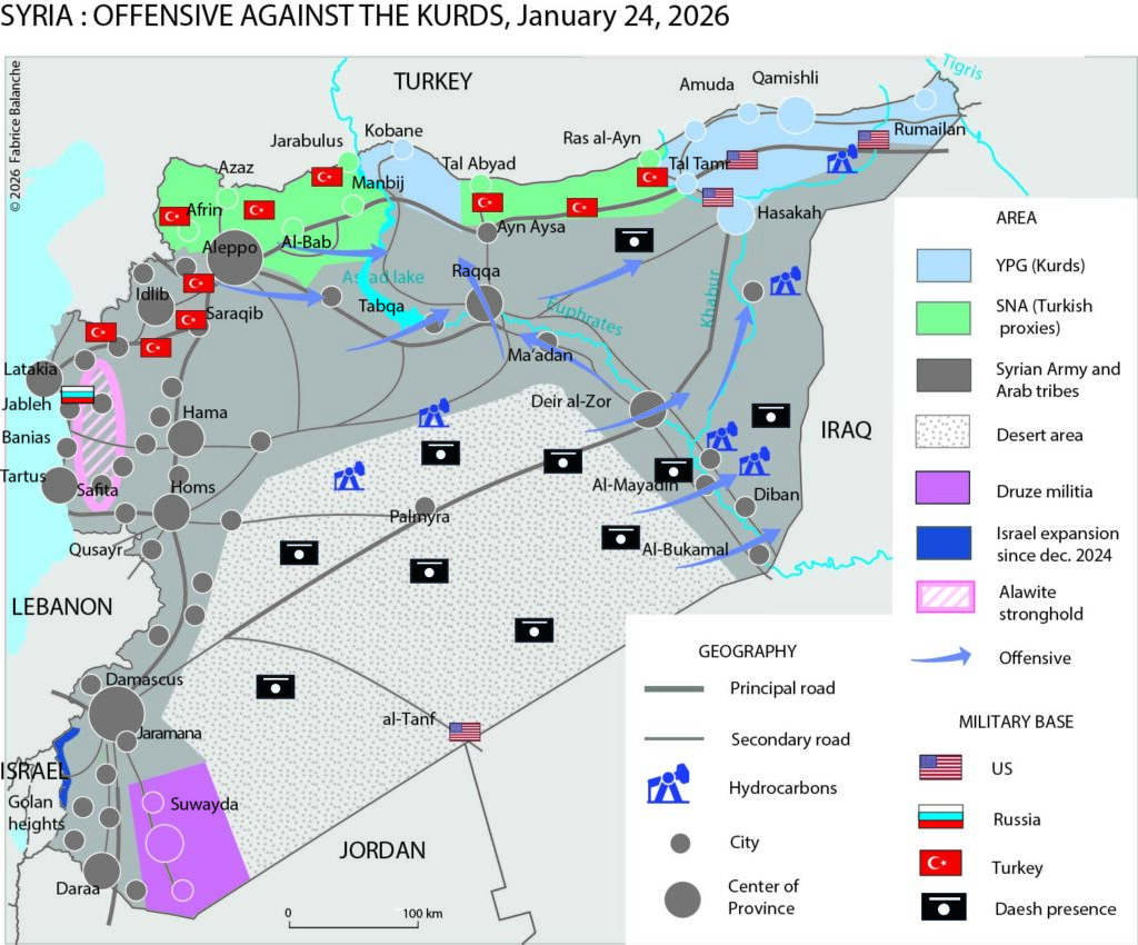 Offensive against Kurds 24 january 2026