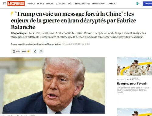 « Trump envoie un message fort à la Chine » : les enjeux de la guerre en Iran décryptés par Fabrice Balanche