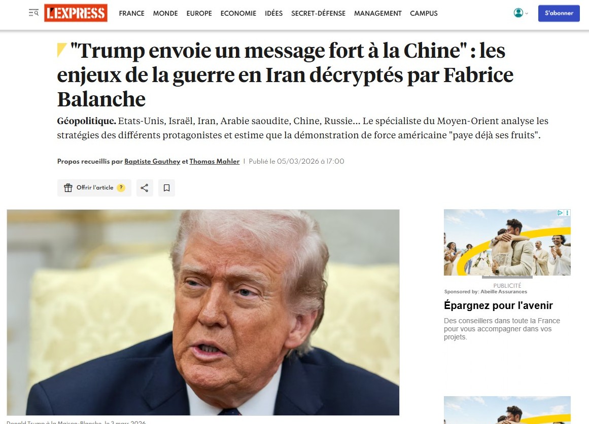 Fabrice Balanche - l'Express