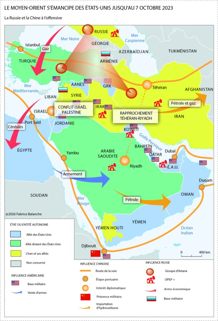 le Moyen-Orient s'émancipe des Etats-Unis avant le 7 octobre
