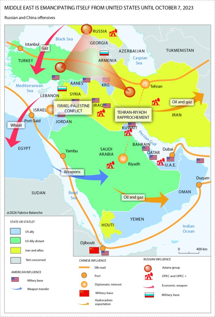 Middle East is emancipated from the USA